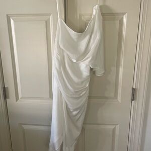 DO+BE One Shoulder White Dress
